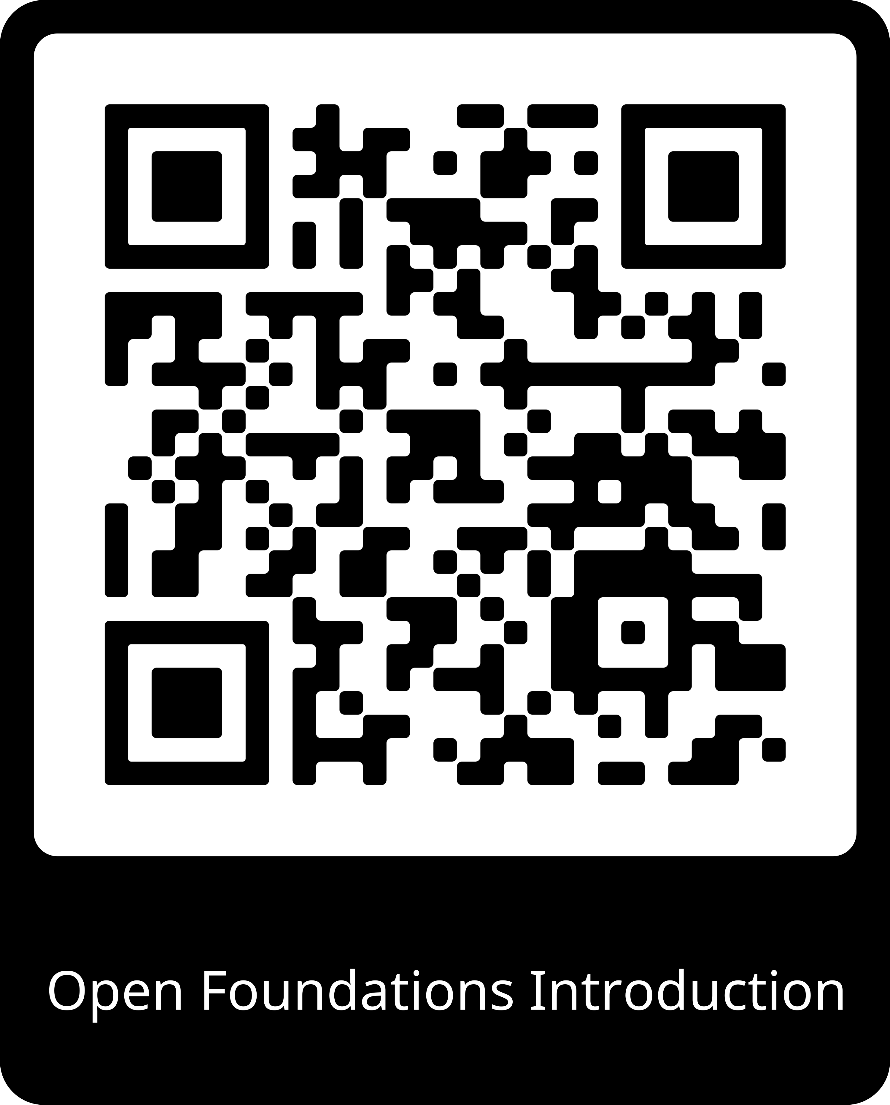 Open Foundations Introduction Event QR Code